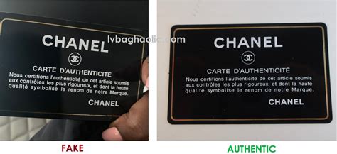 chanel coco real vs fake|authenticity card chanel.